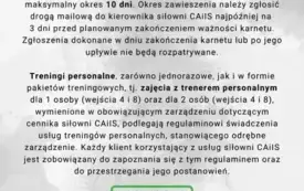 INFORMACJA DLA KLIENTÓW
