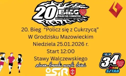 Zdjęcie do 20. Bieg "Policz się z Cukrzycą" w Grodzisku Mazowieckim