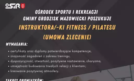 Baner Poszukiwany instruktor