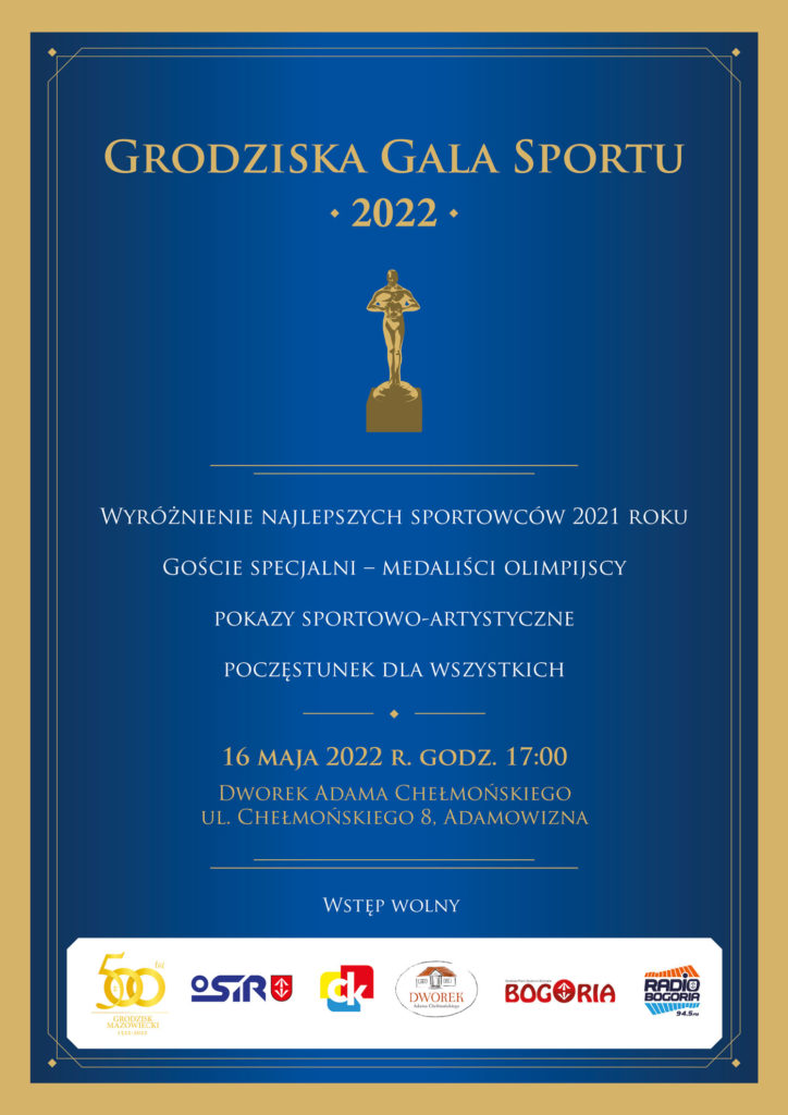 Grodziska Gala Sportu 2022 - Ośrodek Sportu i Rekreacji Gminy Grodzisk Mazowiecki