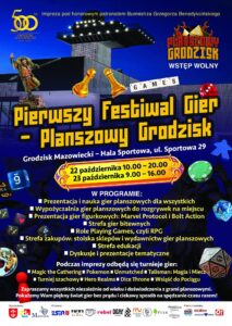 Pierwszy Festiwal Gier Planszowych - CAiIS - Hala widowiskowo-sportowa - Ośrodek Sportu i Rekreacji Gminy Grodzisk Mazowiecki