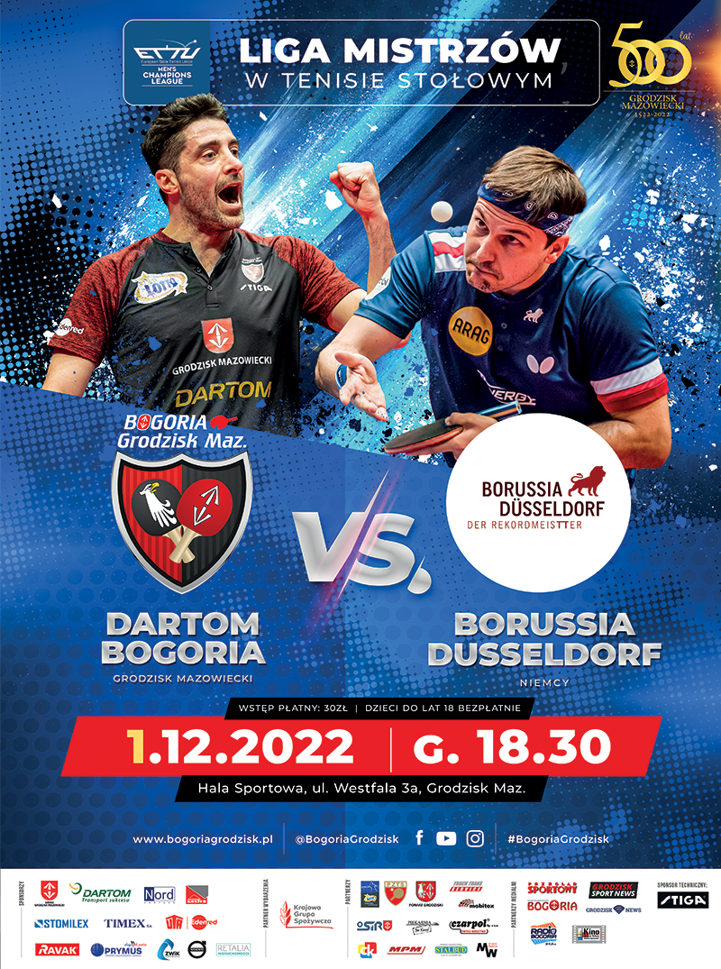 Bogoria mecz 2022-12-01 - Dartom Bogoria vs. Borussia Dusseldorf