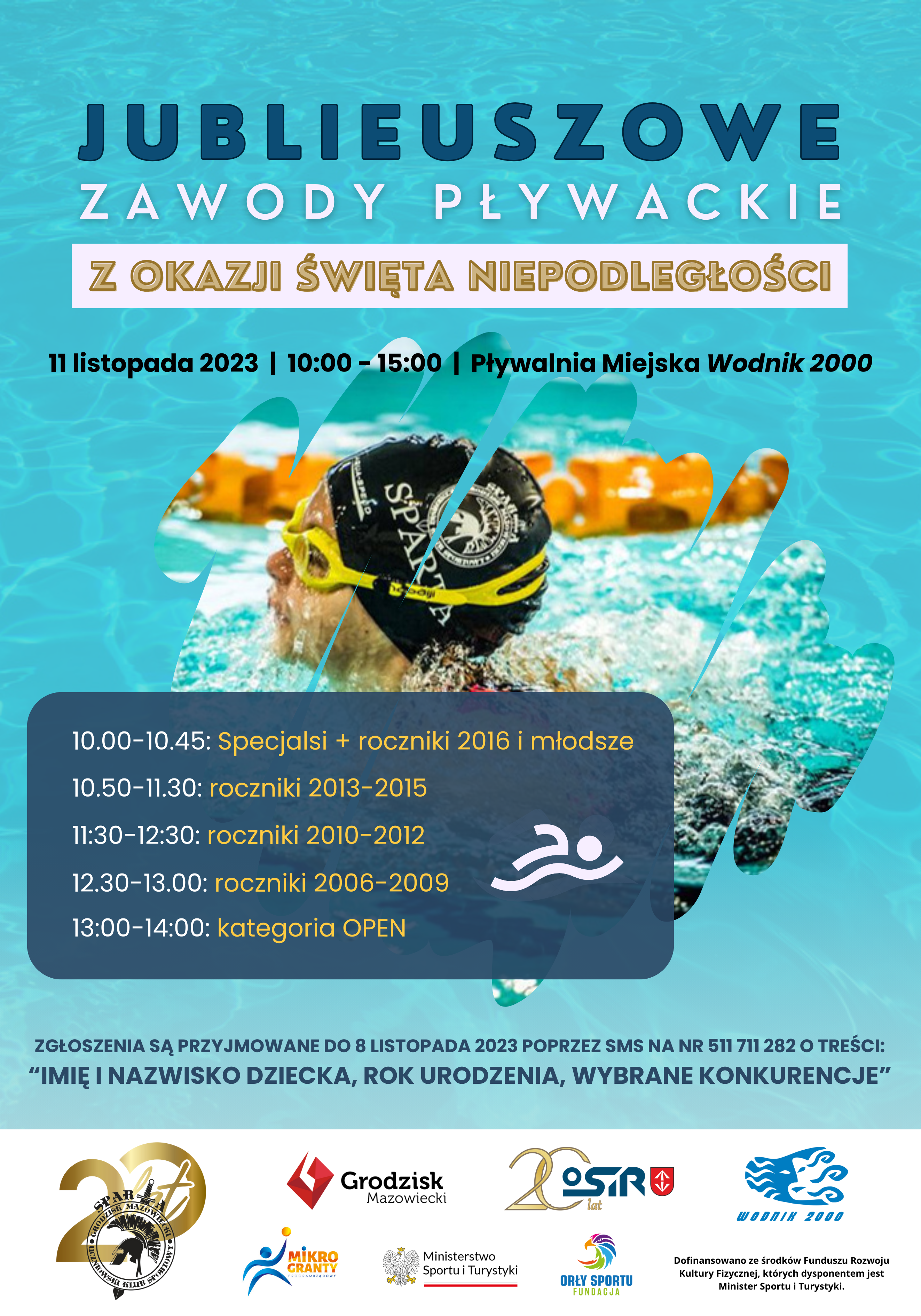 Jubileuszowe Zawody Pływackie z Święta Niepodległości/Pływalnia Miejska "Wodnik 2000"