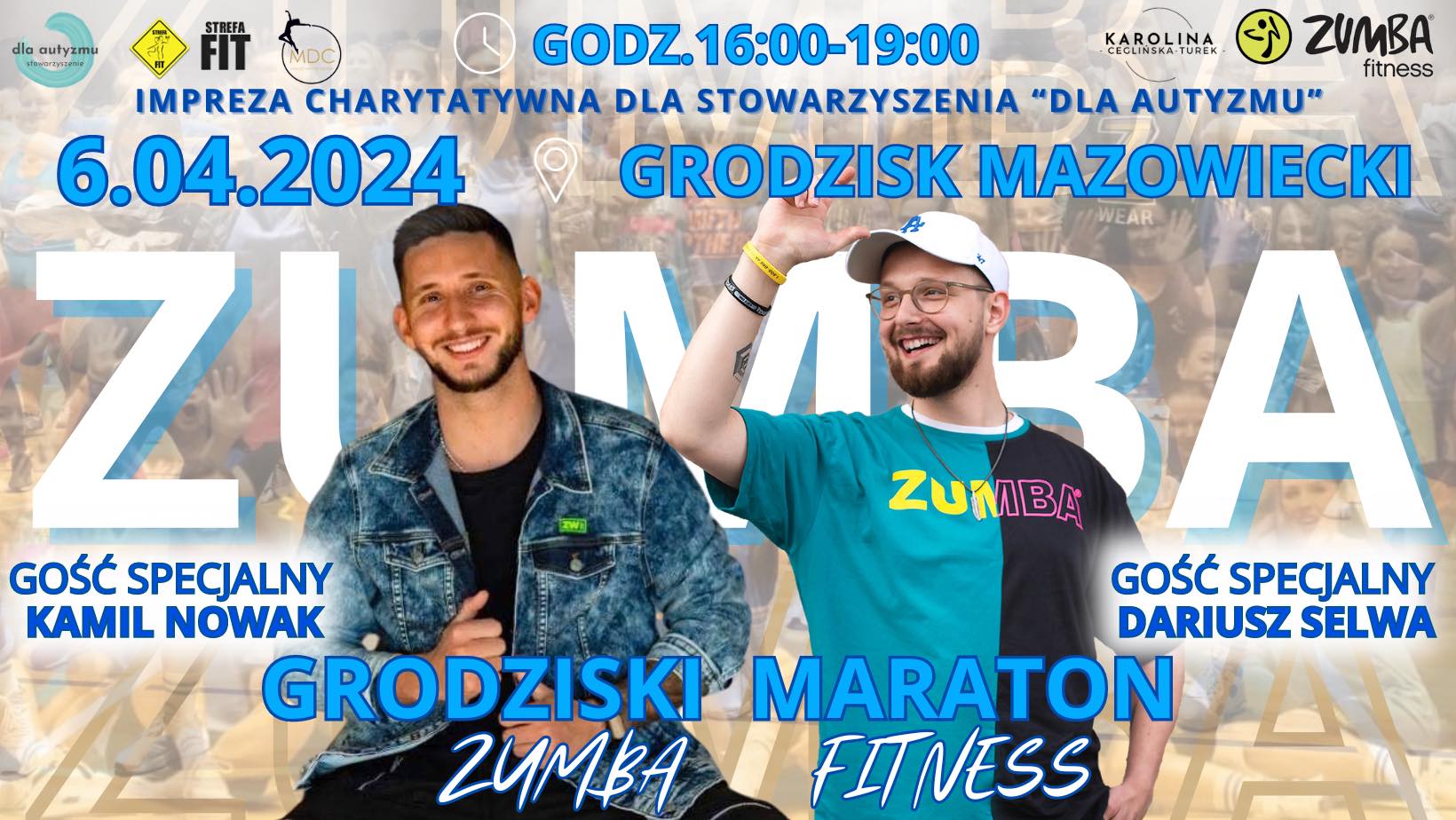 Grodziski Maraton Zumba Fitness - godz. 16:00, Grodziska Hala Sportowa (ul. Westfala 3a)