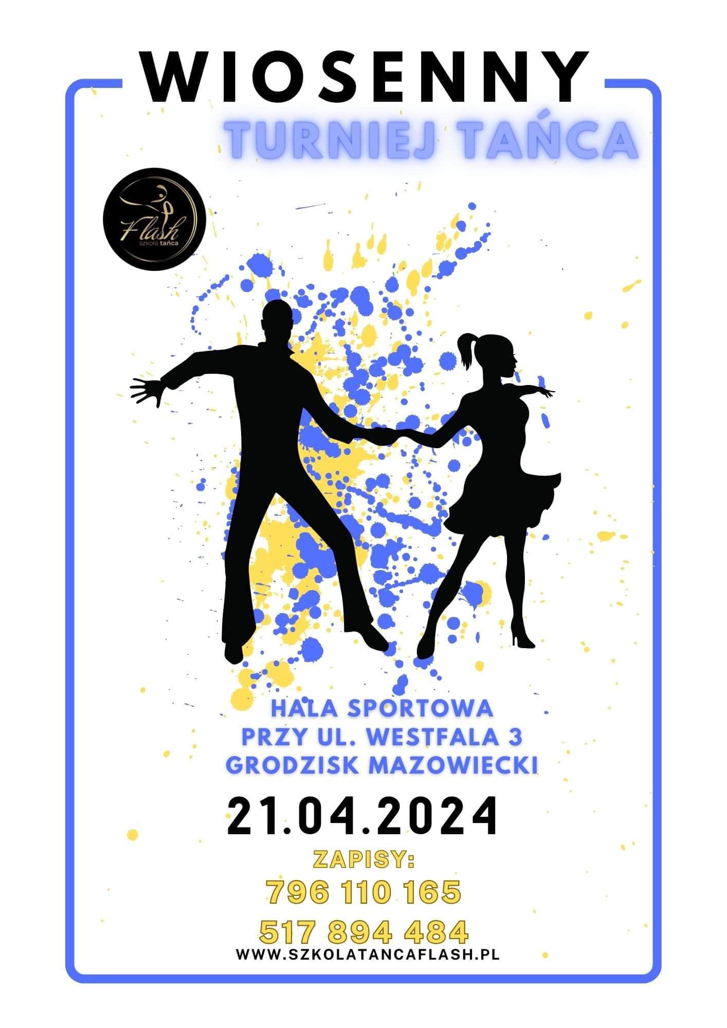 Turniej Tańca Sportowego: Wiosenna Olimpiada Taneczna - godz. 9:00, Grodziska Hala Sportowa (ul. Westfala 3a)